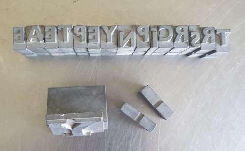 Typographic Printing Letters
