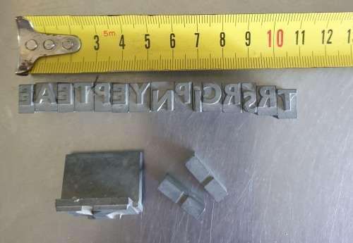 Typographic Printing Letters