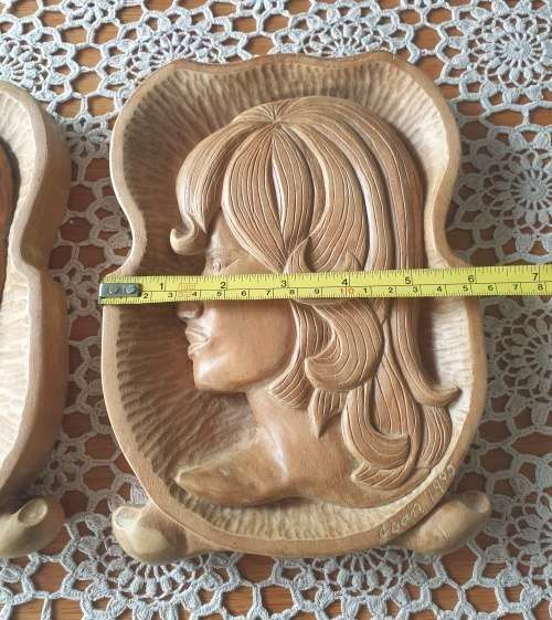 Hand Carved Wooden Wall Plaques