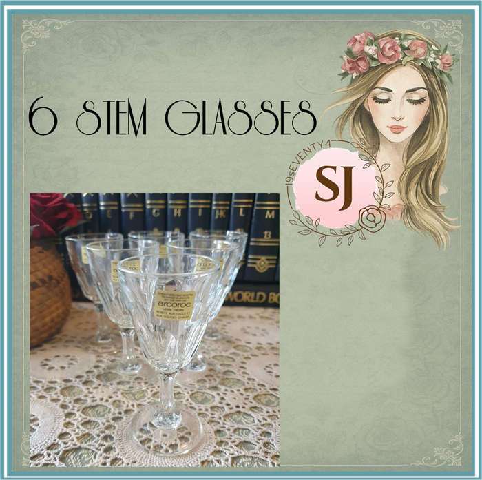 6 STEM GLASSES