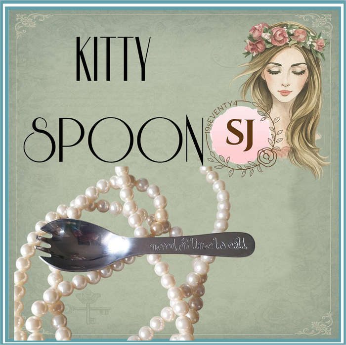 STAINLESS STEEL KITTY SERVING SPOON