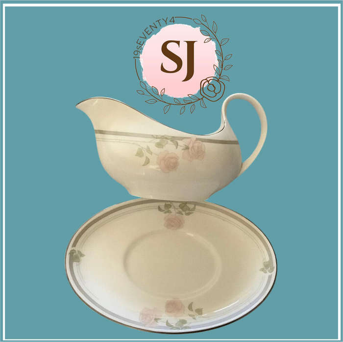 Royal Doulton Twilight Rose  | Gravy Boat & Saucer |
