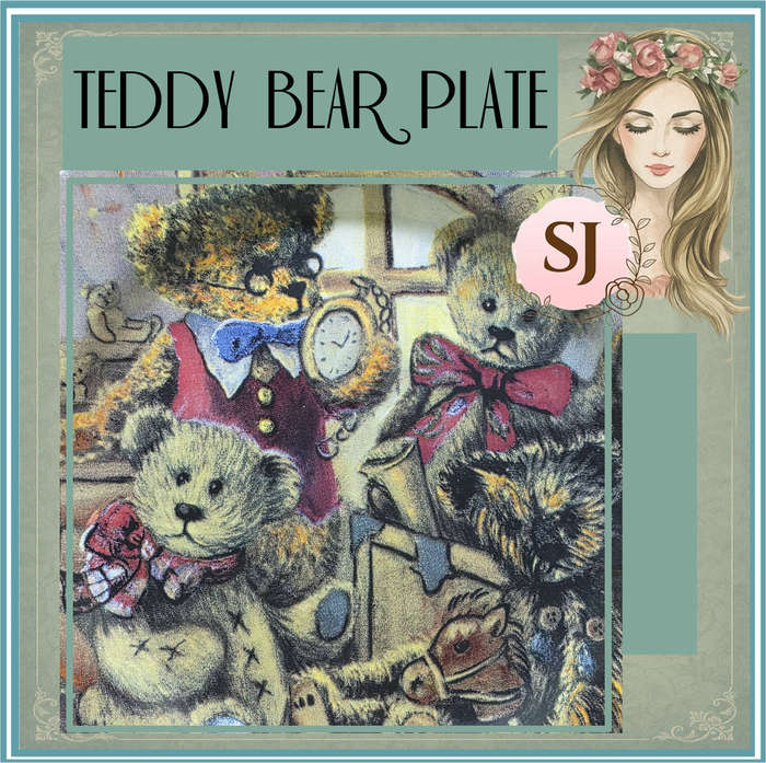 TEDDY BEAR PLATE | 20 CM WIDE |