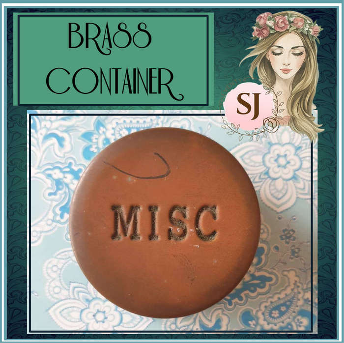 BRASS CONTAINER | STORAGE CONTAINER | VINTAGE |