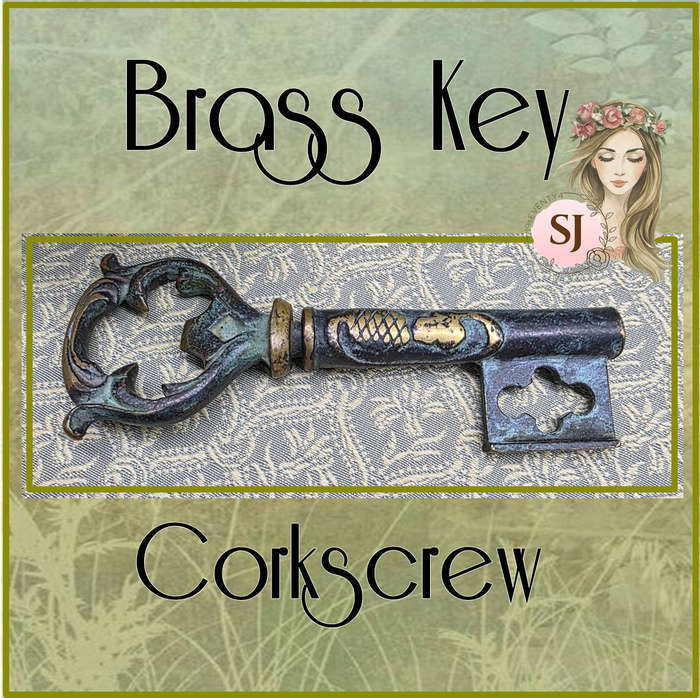 Brass Key Corkscrew