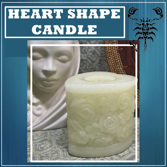 Battery Heart Candle | 10 CM HIGH |