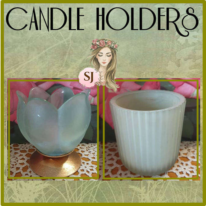 SET OF CANDLE HOLDERS