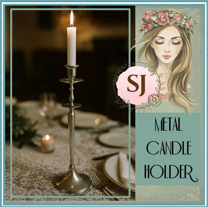CANDLE HOLDER | METAL | GOOD CONDITION |