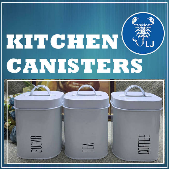 Three Metal Canisters for Your Kitchen