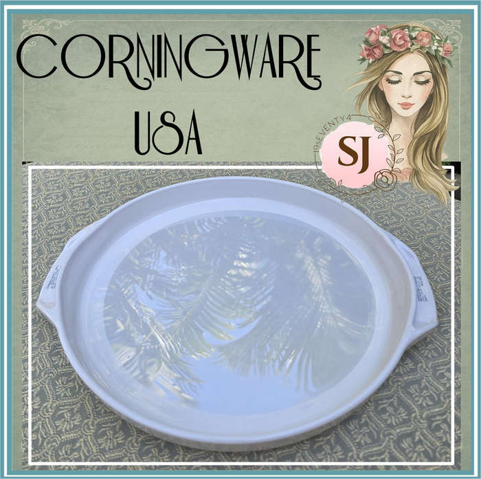 Corning Ware Microwave Crisper / Browning Dish  Made in USA Round Pizza / Baking Plate | 02 |