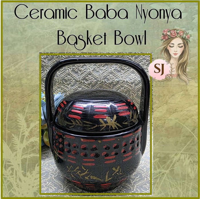 Ceramic Baba Nyonya Basket Bowl | 02 |