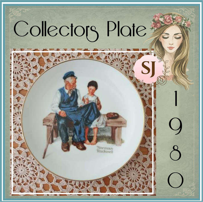 Norman Rockwell `The Lighthouse Keeper`s Daughter` Collector Plate (16 cm)