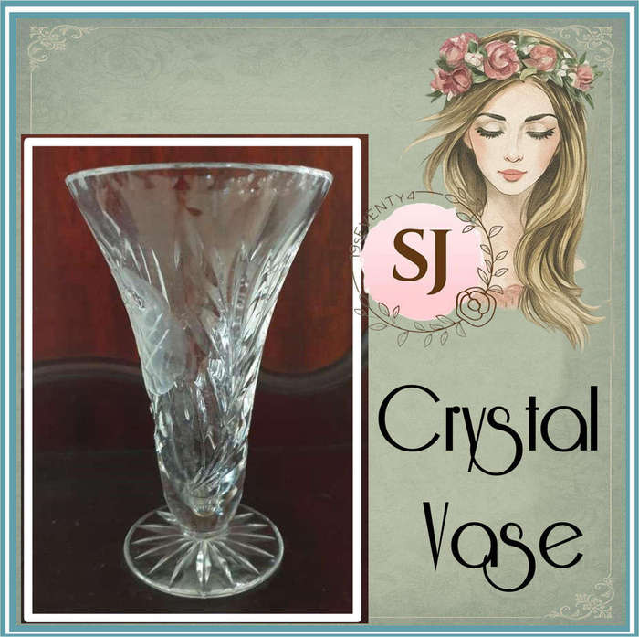 Sparkle Touch | Small Cut Glass Crystal Vase