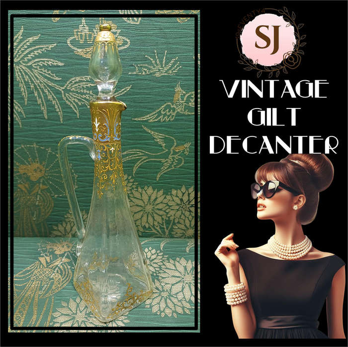 Gilt Crystal Decanter