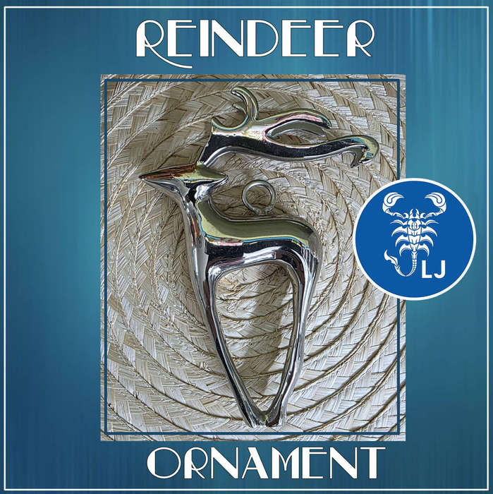 Heavy Metal Reindeer Christmas Ornament