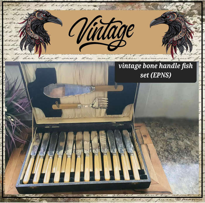 Vintage fish set from the 1950s