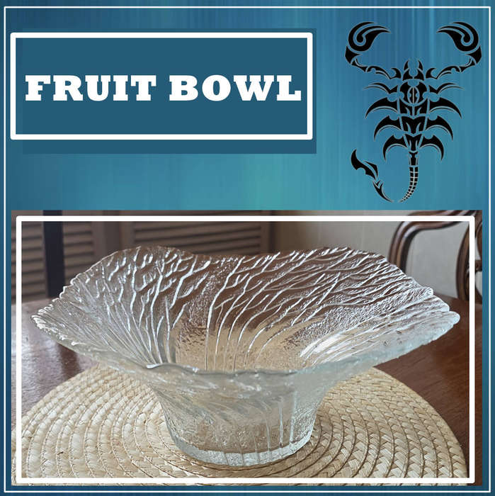 GLASS FRUIT BOWL