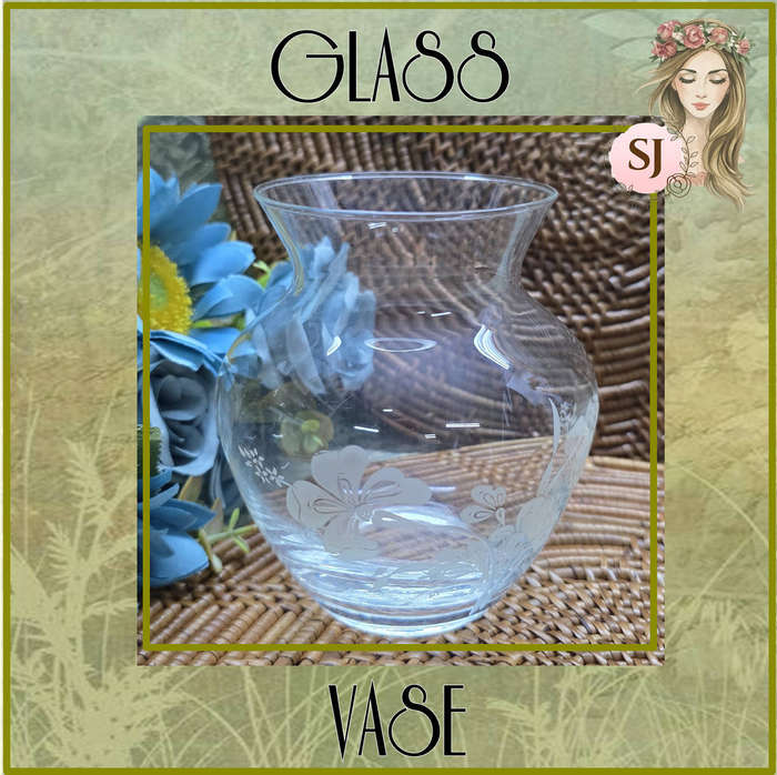 Clear Glass Vase | Small | Decor |