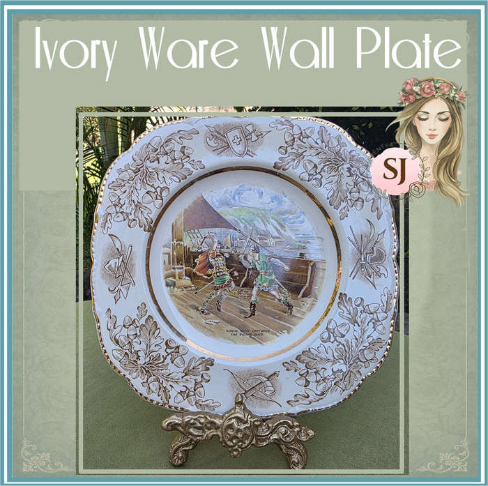 Ivory Ware Wall Plate | John Maddock & Sons Ltd | England