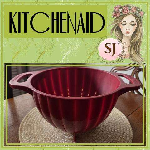 KitchenAid Classic Plastic Colander, 5-Quart, Red