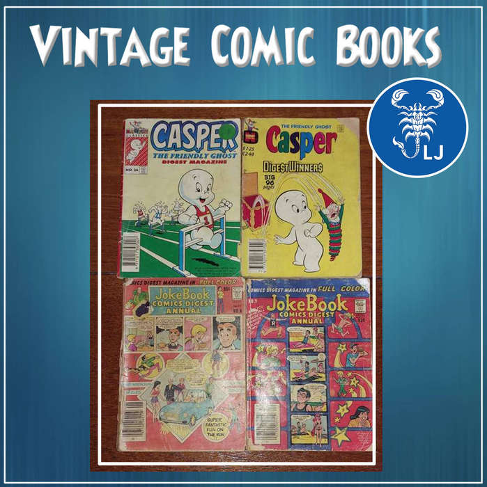 Vintage Comic Books - Casper and Joke Book