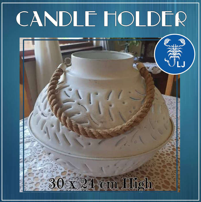 Metal (enamel Like) Candle Holder