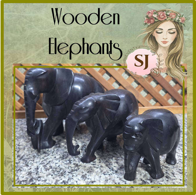 WOODEN ELEPHANTS