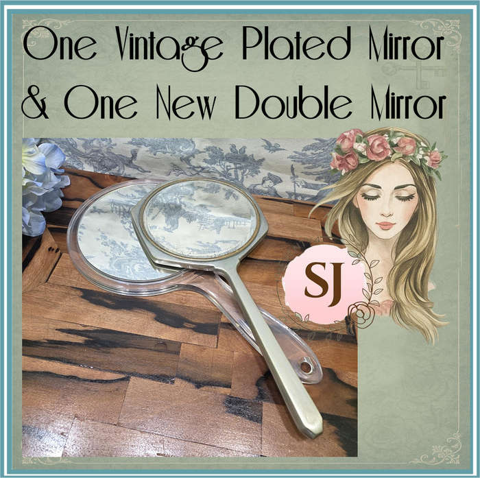 Mirror Mirror, Then and Now | Vintage Plated & Double-Sided Duo |