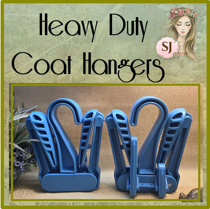 Two Heavy Duty Coat Hangers