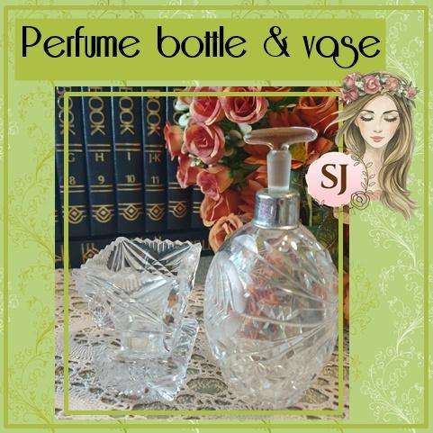 Vintage Perfume bottle and small vase