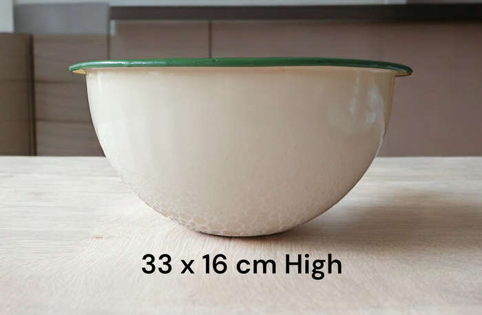 Vintage Enamel Prep Bowl