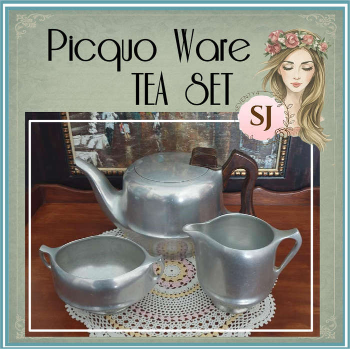 Picquo Ware | Vintage |  TEA SET |  mid-century | retro |