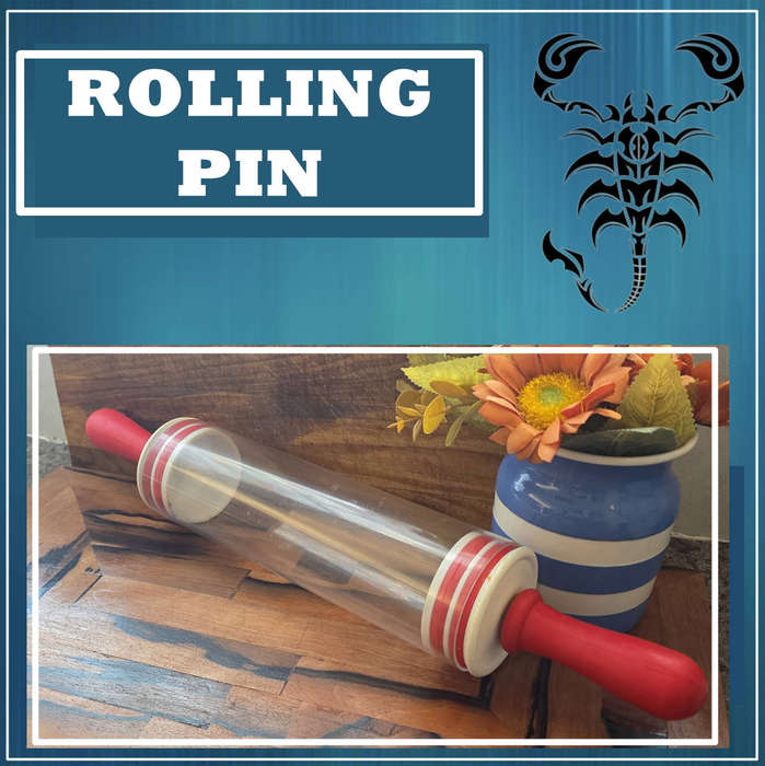 PLASTIC ROLLING PIN | KITCHENALIA | 45 CM |