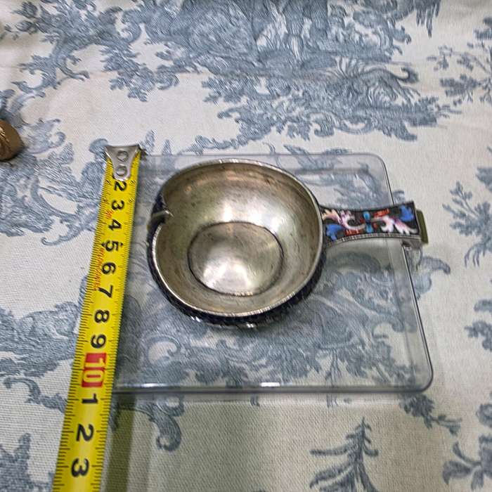 Antique Russian Silver & Enamel Kovsh by Victor Akimov  Imperial Russia, 1891, 84 Zolotnik