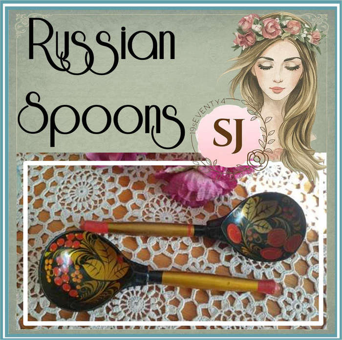 Set of Decorative Russian Wooden Spoons