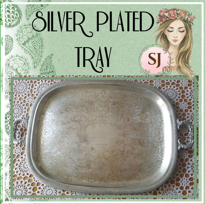 SILVER PLATED TRAY | WELL USED |