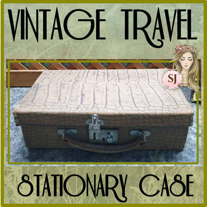 BRITISH MADE VINTAGE TRAVEL STATIONARY CASE
