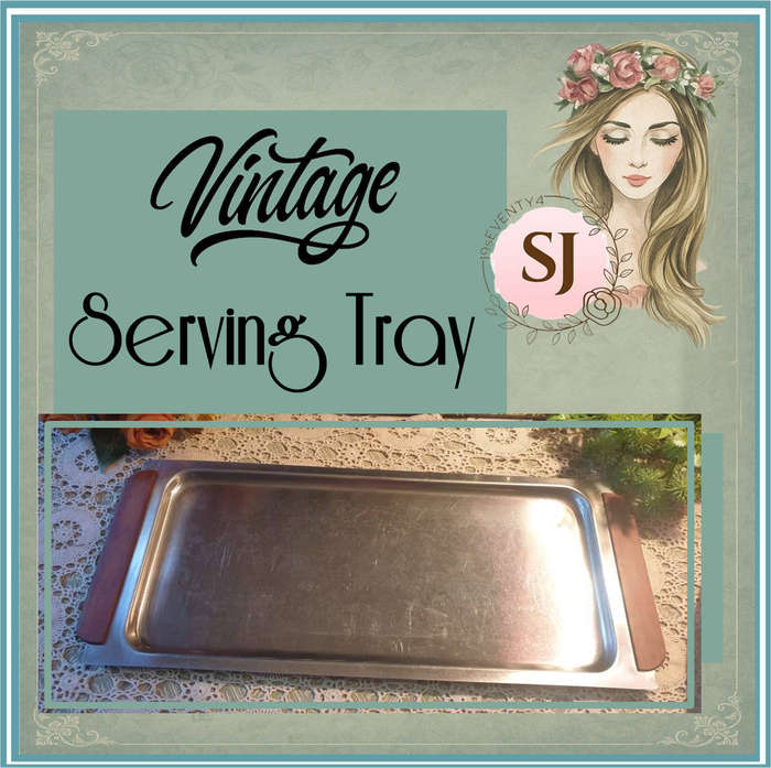 Stainless Steel Serving Tray | Vintage |