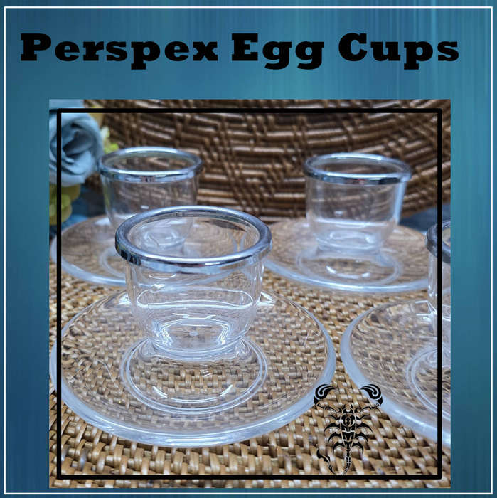 Set of 4 Perspex Egg Cups