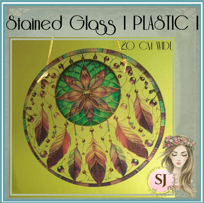 1pc Vibrant dream catcher  Stained Glass | PLASTIC |