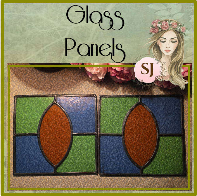 Stained Glass Panels with Leaded Glass