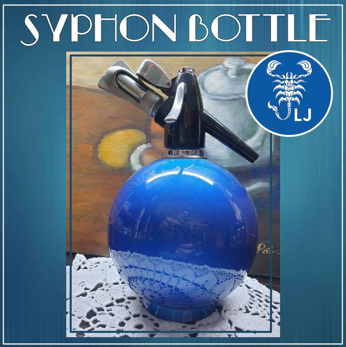 Blue Anodised Soda Syphon Water Bottle