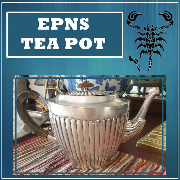 EPNS | TEA POT | PLATED | VINTAGE | DECOR |