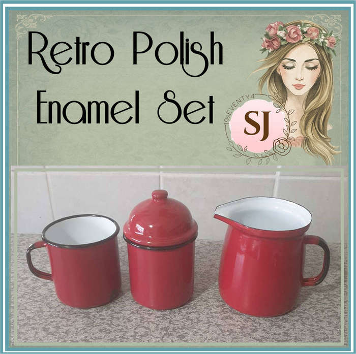 Vintage Retro Polish Enamel Set