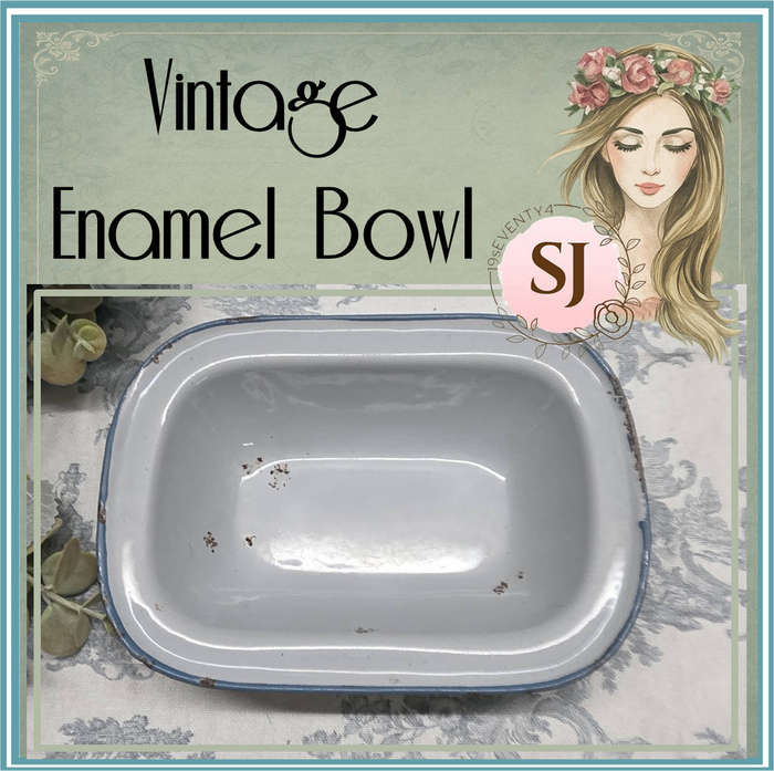 Vintage Enamel Bowl