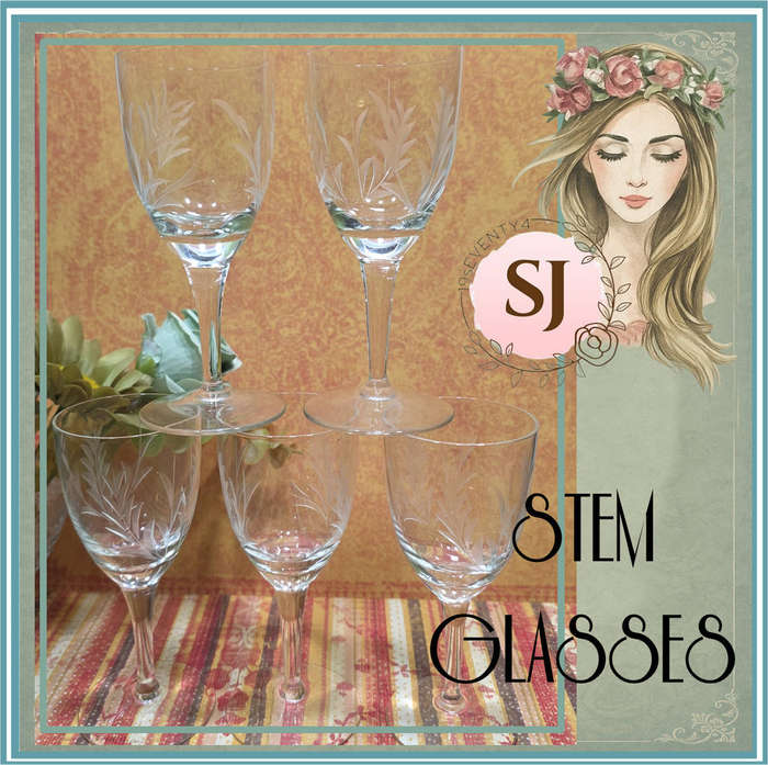 Vintage Stem Glasses