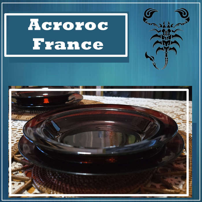 Arcoroc Vercors Ruby Red Glass Dinner Set  12 Pieces