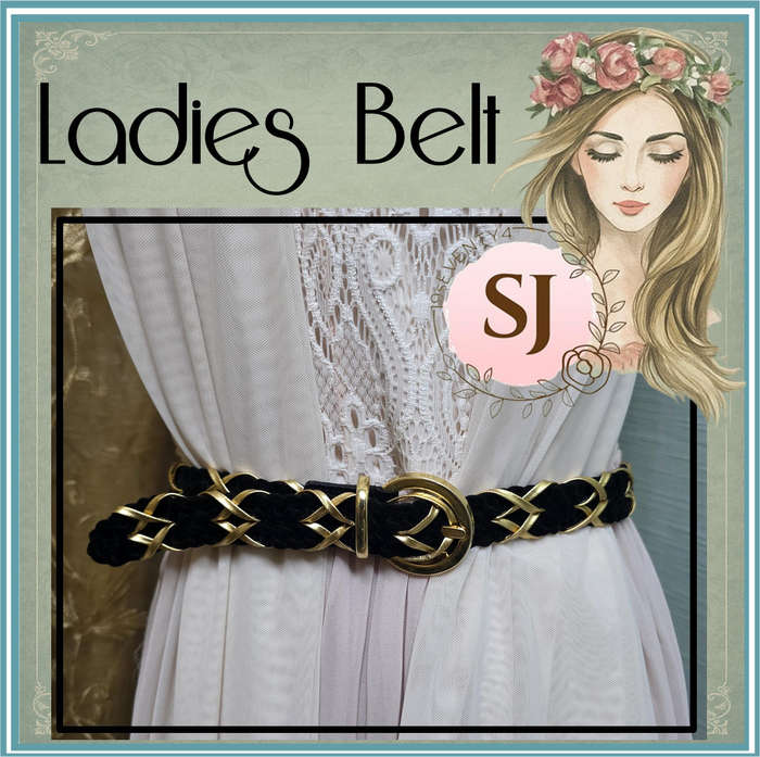 Woolworths Ladies Black & Gold Belt
