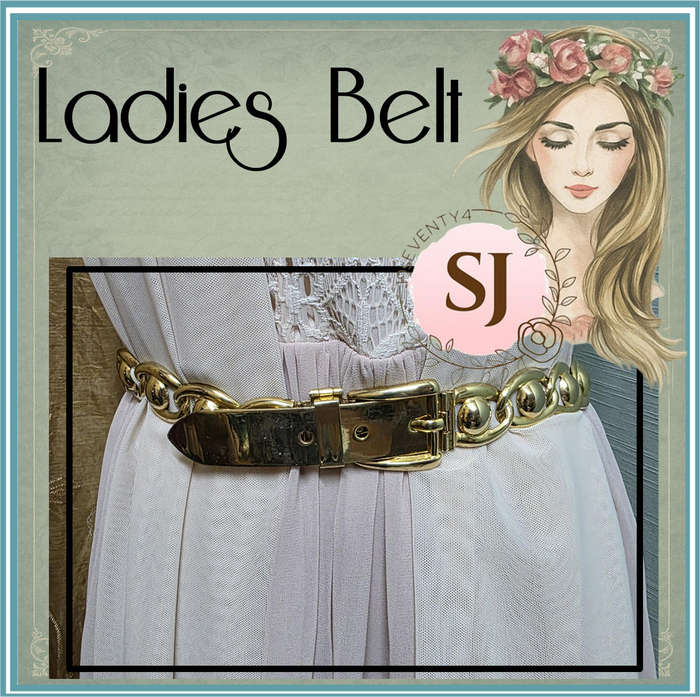 Ladies  Gold Metal Belt