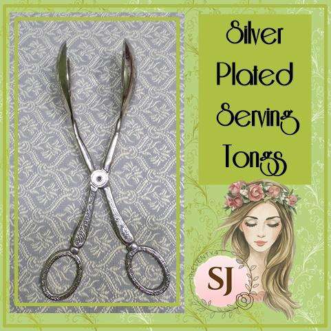 Silver Plated Serving Tongs